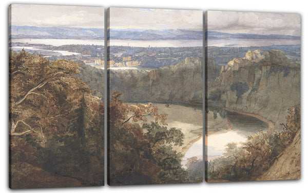 Leinwandbild John Scarlett Davis - Ansicht von Chepstow, Wales