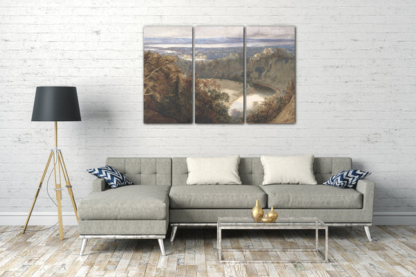 Leinwandbild John Scarlett Davis - Ansicht von Chepstow, Wales