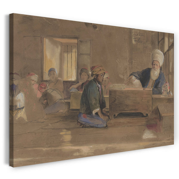 Leinwandbild John Frederick Lewis - Arabische Schule