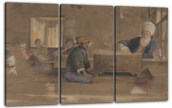 Leinwandbild John Frederick Lewis - Arabische Schule