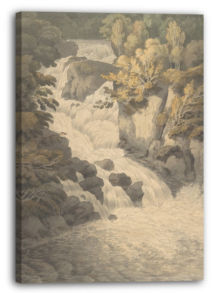 Leinwandbild John White Abbott - Cascade of the Aray at Inveraray (Scotland)