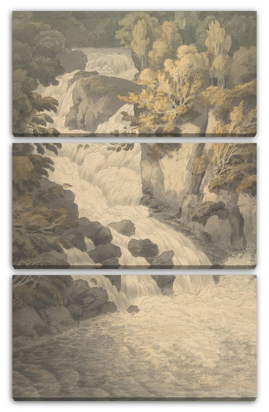 Leinwandbild John White Abbott - Cascade of the Aray at Inveraray (Scotland)