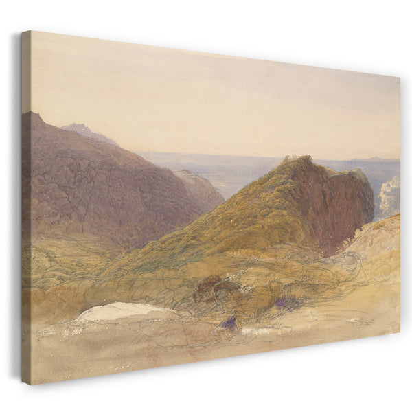 Leinwandbild Samuel Palmer - An der Nordküste von Devon, Lundy Island in der Ferne
