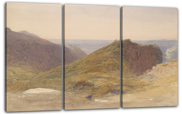 Leinwandbild Samuel Palmer - An der Nordküste von Devon, Lundy Island in der Ferne