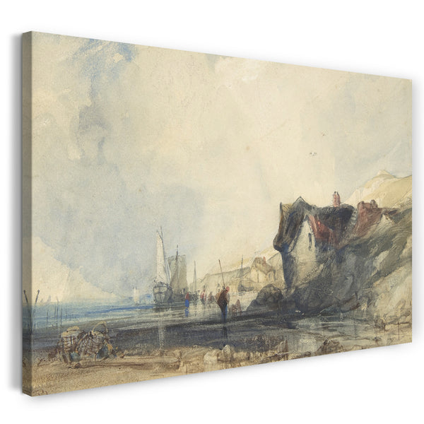 Leinwandbild Charles Bentley - Blick auf die Küste bei Deal