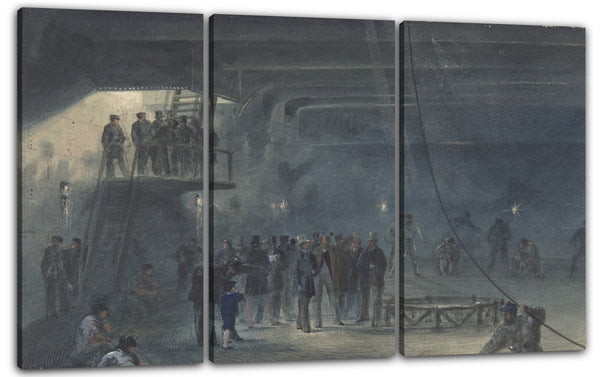Leinwandbild Robert Charles Dudley - Coiling the Cable in the After-tank on Board the Great Eastern at Sheerness: Visit of H.R.H. the Prince of Wales on May 23rd, 1865