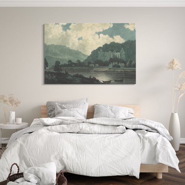 Leinwandbild John "Warwick" Smith - Tintern Abbey bei Mondschein