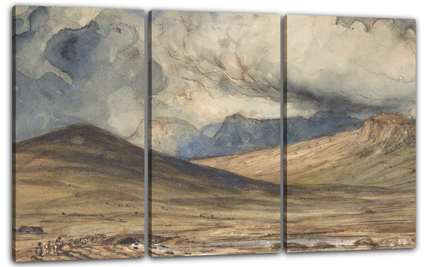 Leinwandbild Paul Huet - Berge der Auvergne