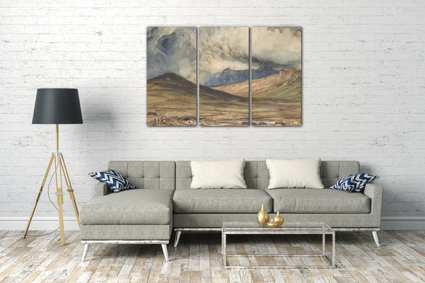 Leinwandbild Paul Huet - Berge der Auvergne