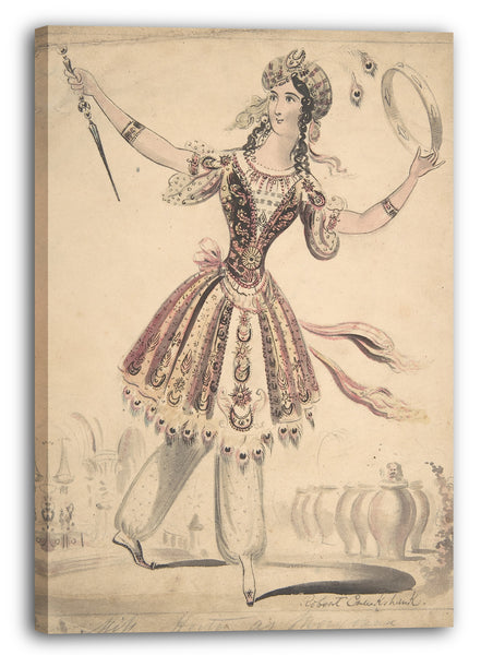Leinwandbild Robert Cruikshank - Miss Horton als Morgana