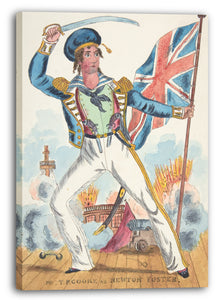 Leinwandbild Anonym, Britisch, 19. Jahrhundert - Herr T. P. Cooke als Newton Foster
