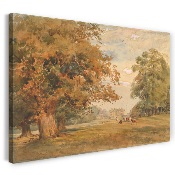 Leinwandbild Susan Alice Dashwood - Ansicht von Kirtlington Park, Oxfordshire