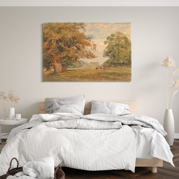 Leinwandbild Susan Alice Dashwood - Ansicht von Kirtlington Park, Oxfordshire
