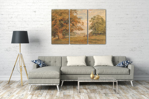 Leinwandbild Susan Alice Dashwood - Ansicht von Kirtlington Park, Oxfordshire