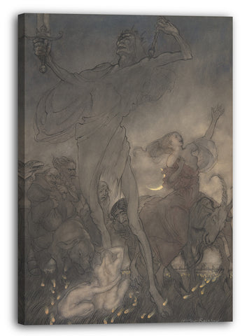 Leinwandbild Arthur Rackham - Illustration für "Till Eulenspiegel"