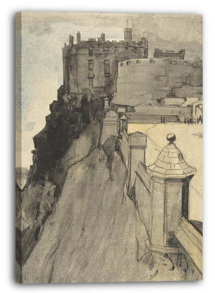 Leinwandbild Sir David Young Cameron - Ansicht von Edinburgh Castle