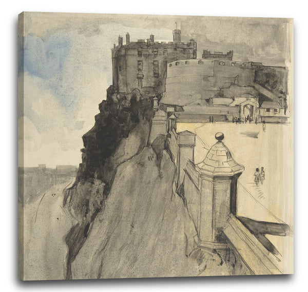 Leinwandbild Sir David Young Cameron - Ansicht von Edinburgh Castle