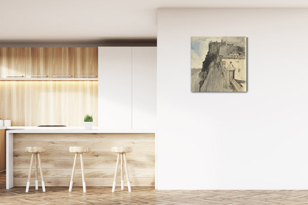 Leinwandbild Sir David Young Cameron - Ansicht von Edinburgh Castle