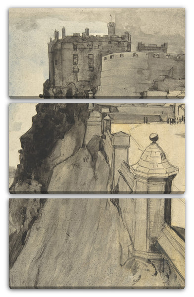 Leinwandbild Sir David Young Cameron - Ansicht von Edinburgh Castle