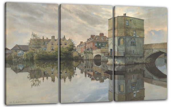 Leinwandbild William Fraser Garten - St. Ives Bridge, St. Ives, Huntingdonshire