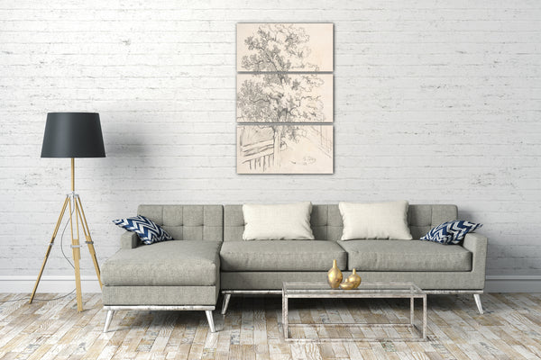 Leinwandbild Tina Blau - Studie eines Baumes