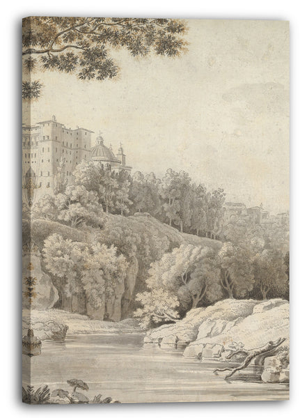 Leinwandbild Jonathan Skelton - Ansicht von Ariccia, Italien