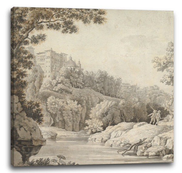 Leinwandbild Jonathan Skelton - Ansicht von Ariccia, Italien