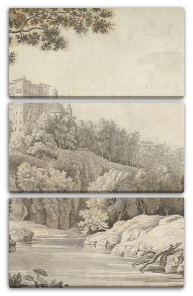 Leinwandbild Jonathan Skelton - Ansicht von Ariccia, Italien