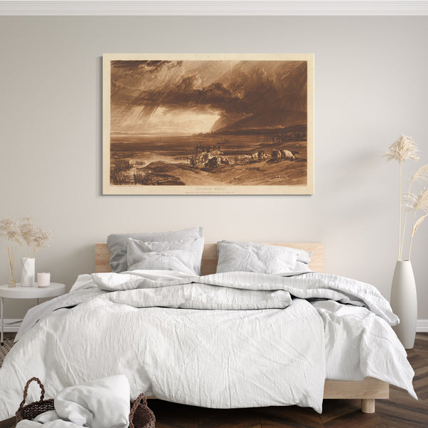 Leinwandbild Gezeichnet und geätzt von Joseph Mallord William Turner - Solway Moss (Liber Studiorum, Teil XI, Platte 52)