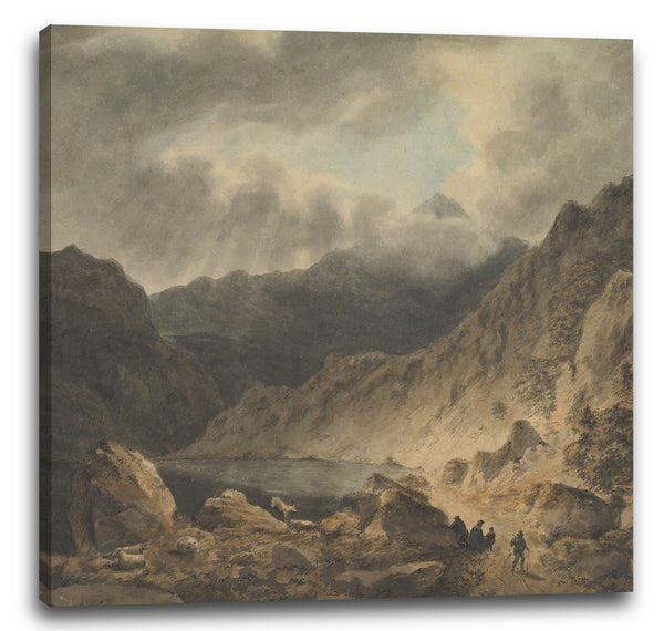 Leinwandbild Joseph Barber zugeschrieben - Sturm über einem See
