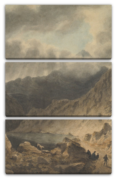 Leinwandbild Joseph Barber zugeschrieben - Sturm über einem See