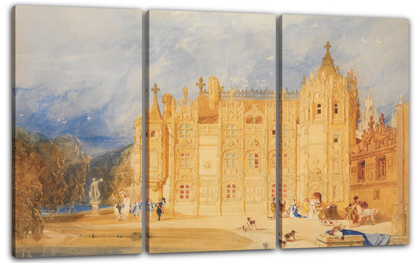 Leinwandbild John Verkaufen Cotman - Das Abteihaus, Abtei von St. Ouen, Rouen
