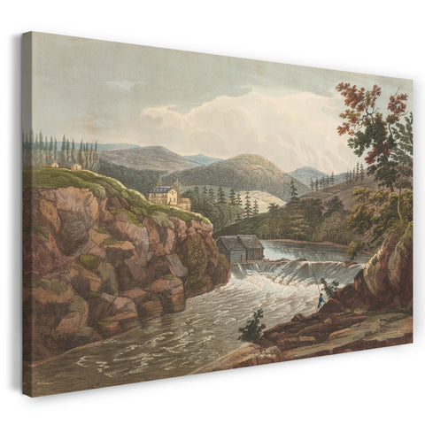Leinwandbild Das Hudson River Portfolio - Kleine Wasserfälle in Luzerne (Nr. 1 des Hudson River Portfolios)