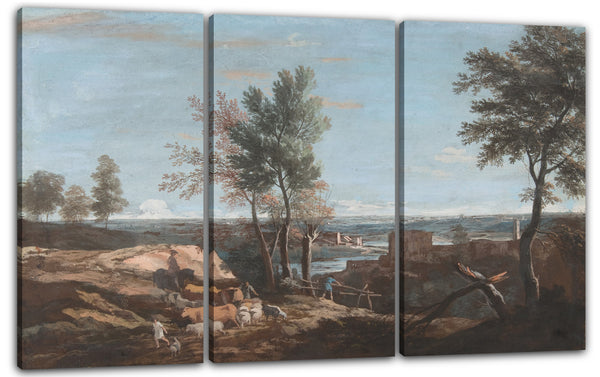 Leinwandbild Marco Ricci - Ausgedehnte pastorale Landschaft