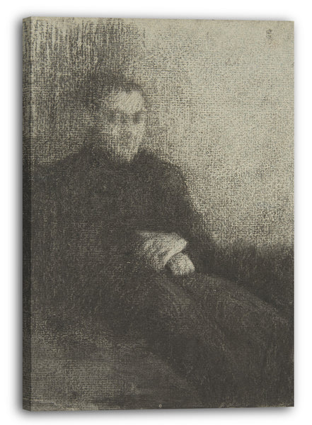 Leinwandbild Edouard Vuillard - Sitzende männliche Figur mit gefalteten Händen