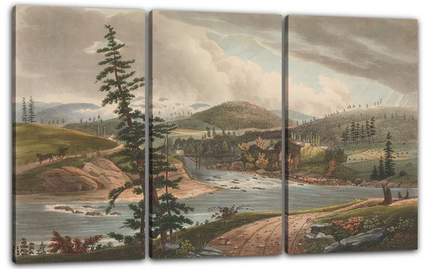 Leinwandbild Das Hudson River Portfolio - Kreuzung der Flüsse Sacandaga und Hudson (Nr. 2 des Hudson River Portfolios)