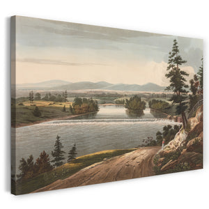Leinwandbild Das Hudson River Portfolio - Aussicht nahe Sandy Hill (Nr. 7 des Hudson River Portfolios)