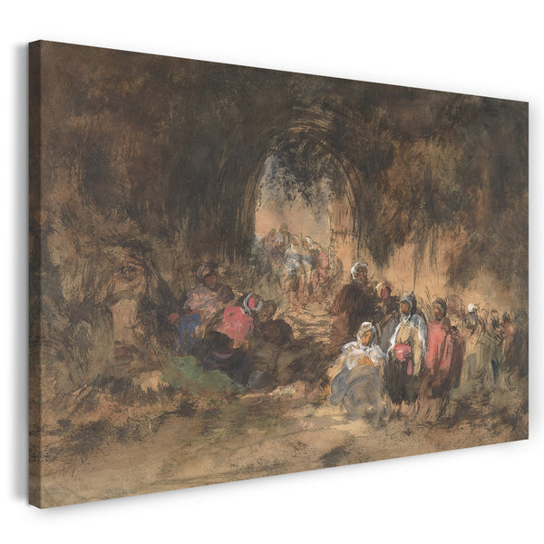Leinwandbild Eugenio Lucas - Araber rasten
