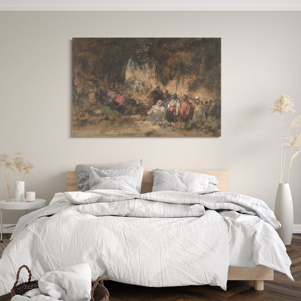Leinwandbild Eugenio Lucas - Araber rasten