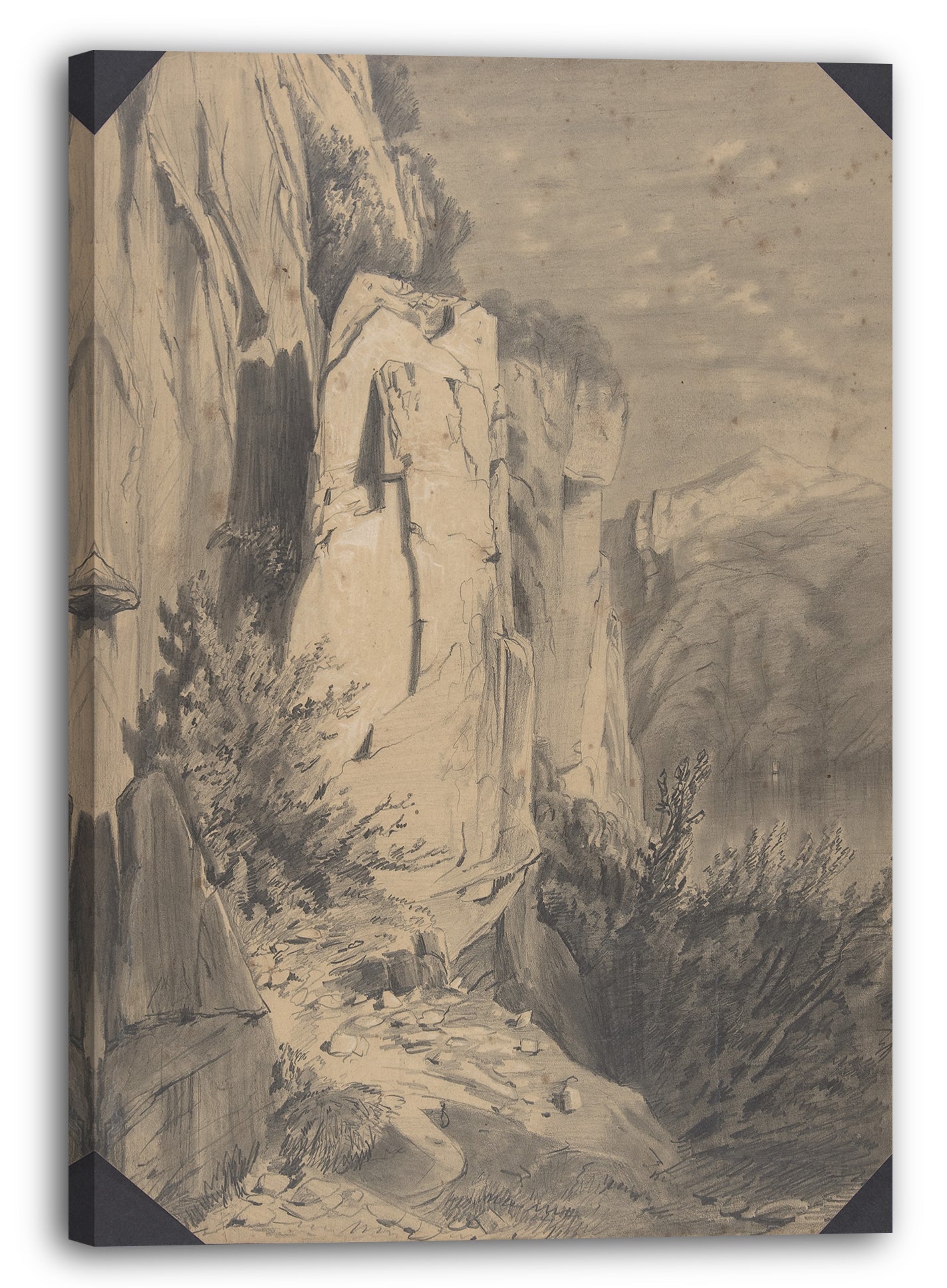 Leinwandbild Alexandre Calame - Fores et Montagnes