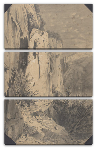 Leinwandbild Alexandre Calame - Fores et Montagnes