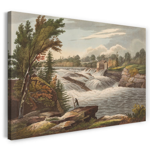 Leinwandbild Das Hudson River Portfolio - Baker's Falls (Nr. 8 des Hudson River Portfolios)