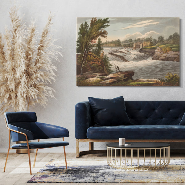 Leinwandbild Das Hudson River Portfolio - Baker's Falls (Nr. 8 des Hudson River Portfolios)