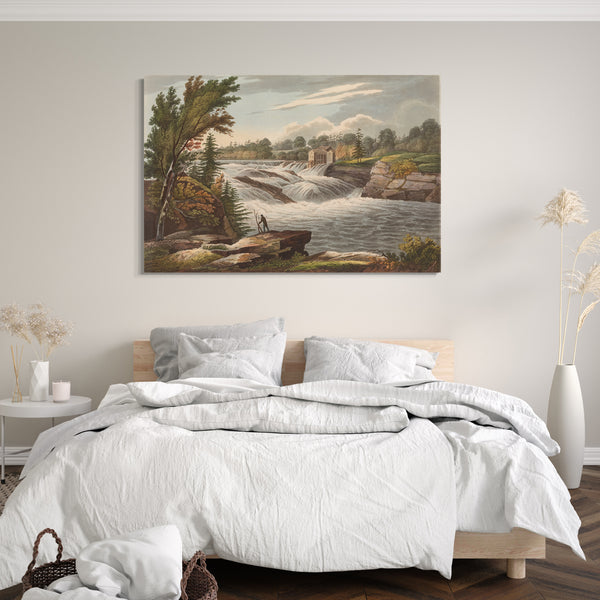 Leinwandbild Das Hudson River Portfolio - Baker's Falls (Nr. 8 des Hudson River Portfolios)