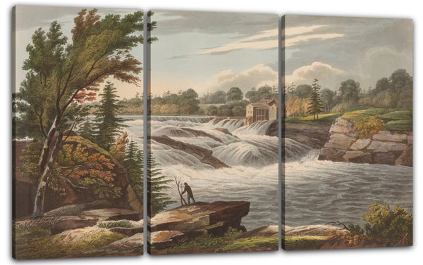 Leinwandbild Das Hudson River Portfolio - Baker's Falls (Nr. 8 des Hudson River Portfolios)
