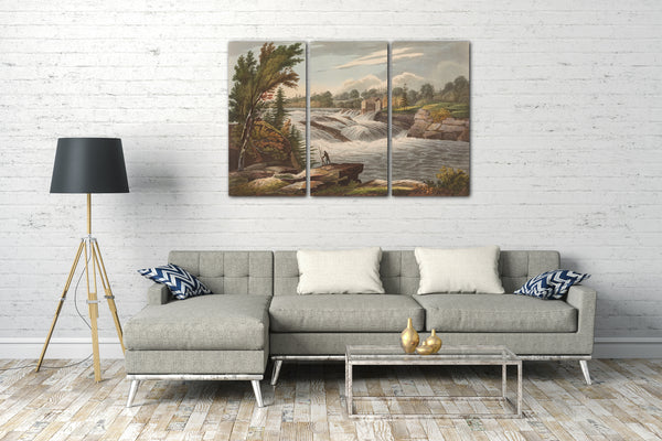 Leinwandbild Das Hudson River Portfolio - Baker's Falls (Nr. 8 des Hudson River Portfolios)