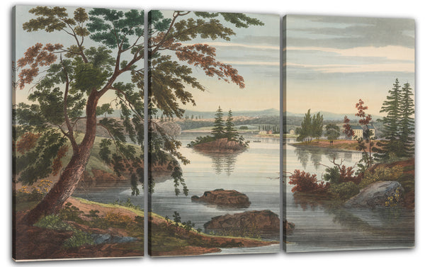 Leinwandbild Das Hudson River Portfolio - In der Nähe von Fort Miller (Nr. 10 (später zu Nr. 9) des Hudson River Portfolio)
