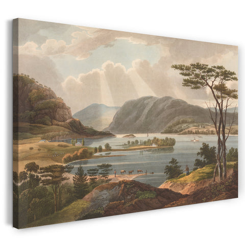 Leinwandbild Das Hudson River Portfolio - Blick von Fishkill Blick nach West-Point (Nr. 15 des Hudson River Portfolio)