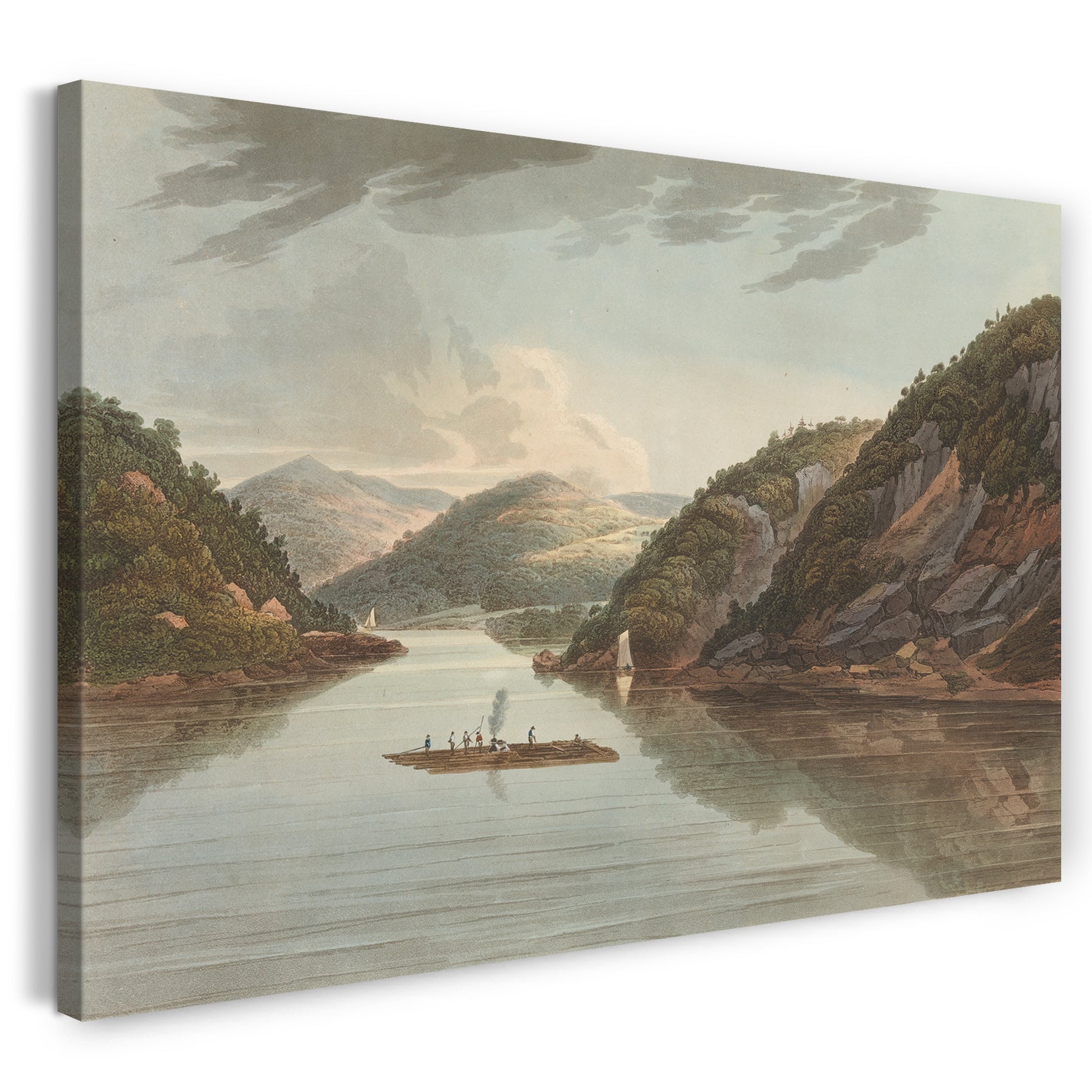 Leinwandbild Das Hudson River Portfolio - In der Nähe von Fort Montgomery (Nr. 22 (später zu Nr. 18 geändert) von The Hudson River Portfolio)