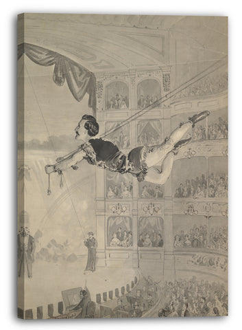 Leinwandbild Anonym, Britisch, 19. Jahrhundert - Trapezkünstler